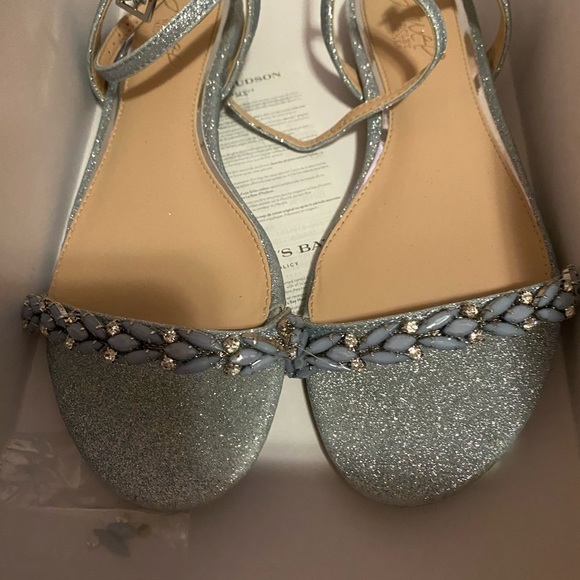 Danica Glitter Embellished Flat Sandals - Picture 2 of 11